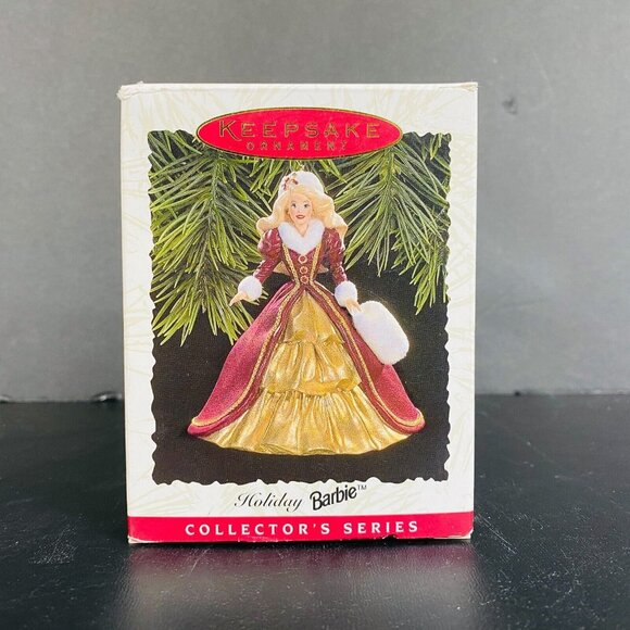 Hallmark Keepsake Ornament 1996 Holiday Barbie Collectors Series Victorian Style - Picture 2 of 7